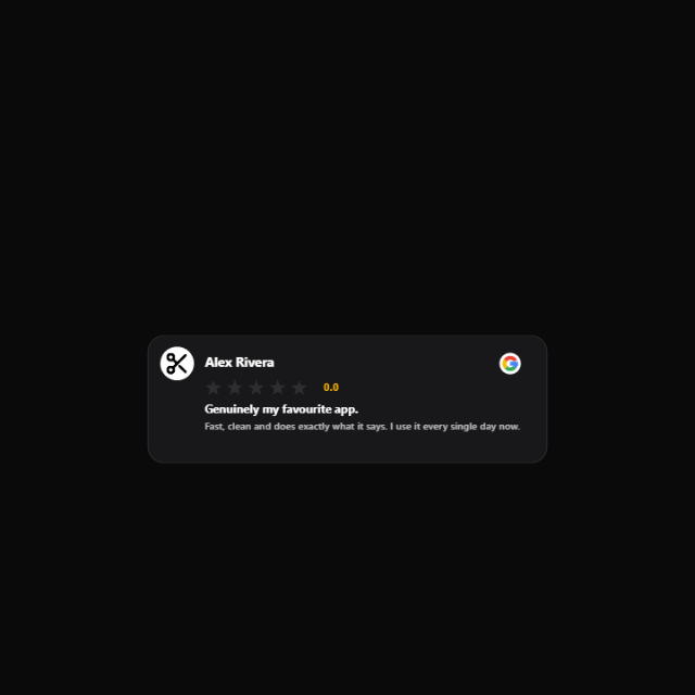 Star Rating & Social Reviews